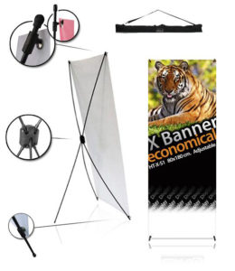 porta banner X economical 80x180 cm